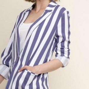 Umgee Denim Striped Blazer